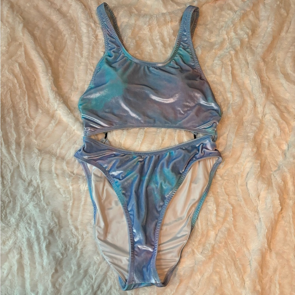 Victoria’s Secret Pink One Piece Swimsuit Size Large Velvet
